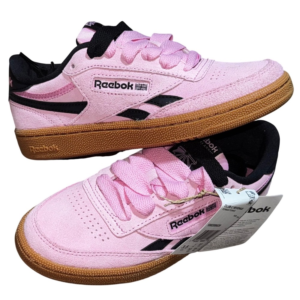 Reebok Club C Revenge Pink Sneakers Kids 3.5 —‎ New With Tags (no box)